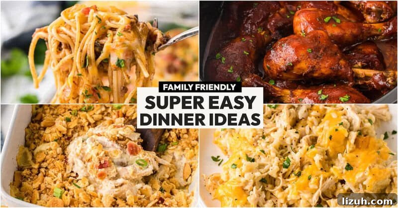 Easy Dinner Collage picture.