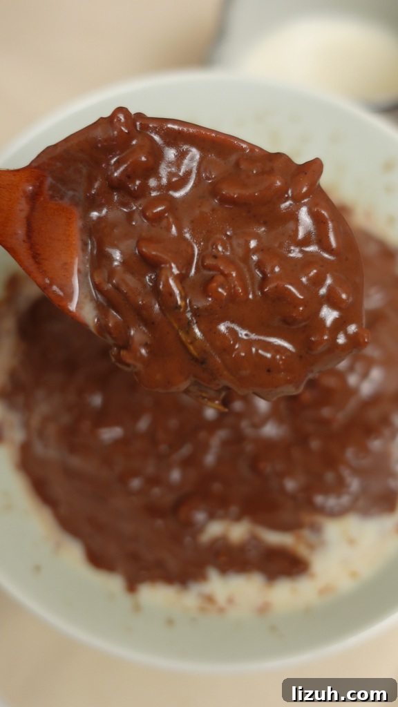 Authentic Filipino Champorado: Chocolate Rice Porridge Recipe 8 Champorado with toppings