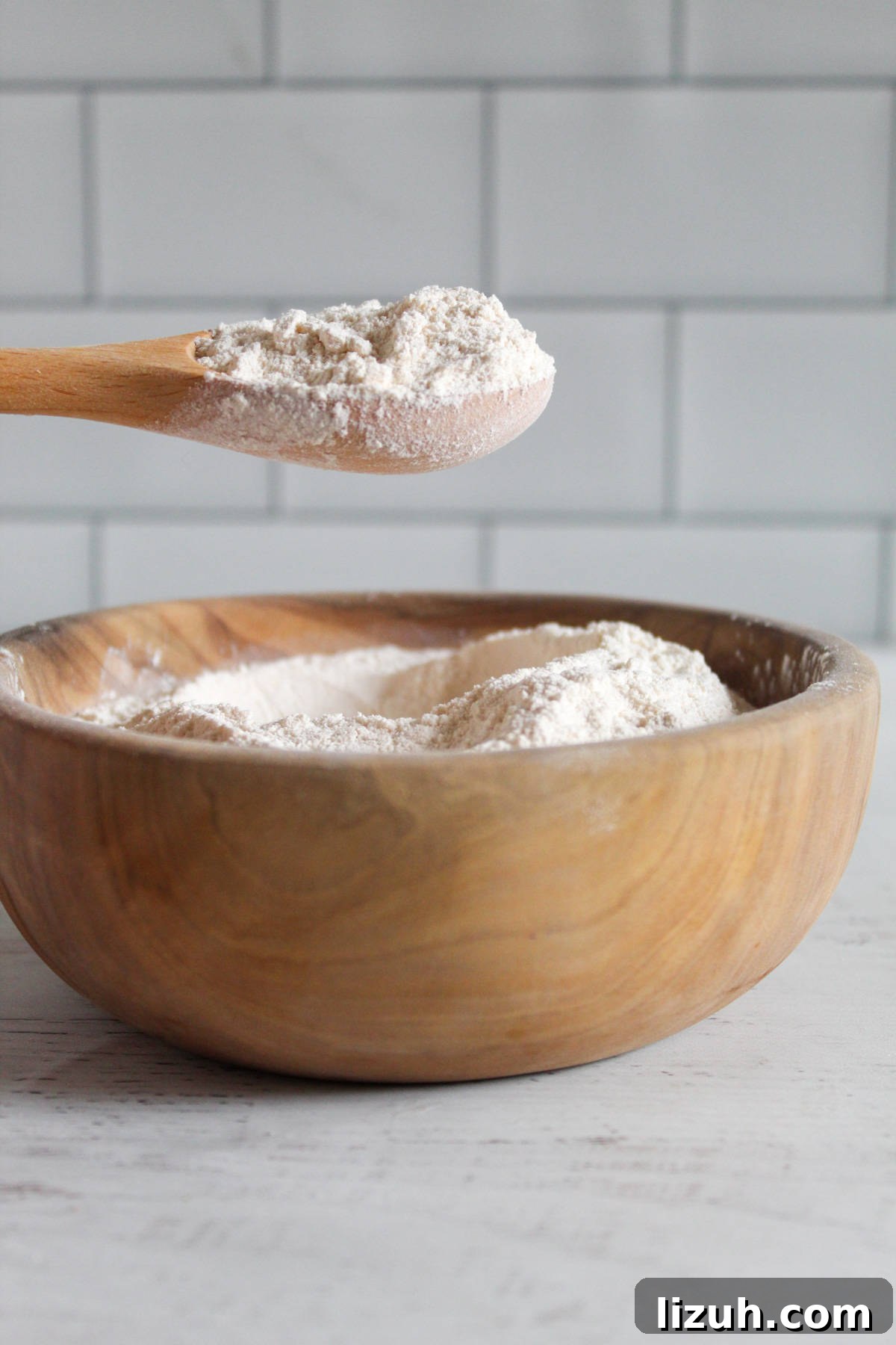 spoonful of cassava flour