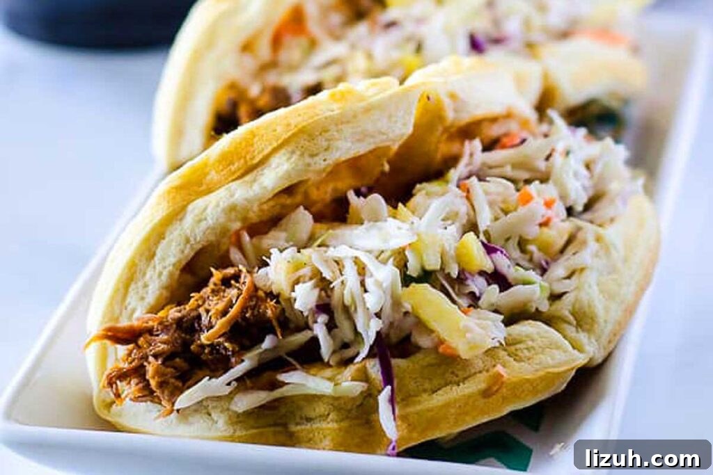 27 Delicious Taco Recipes for Any Night of the Week 12 Waffles stuffed with pulled pork and pineapple salsa.