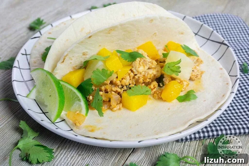 27 Delicious Taco Recipes for Any Night of the Week 23 Vegan tacos topped with tropical salsa.