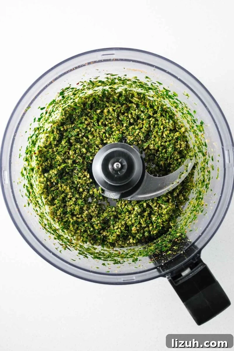 Crispy Oven-Baked Falafel Using Canned Chickpeas 6 Coarsely blended sunflower seeds and herbs in a food processor.