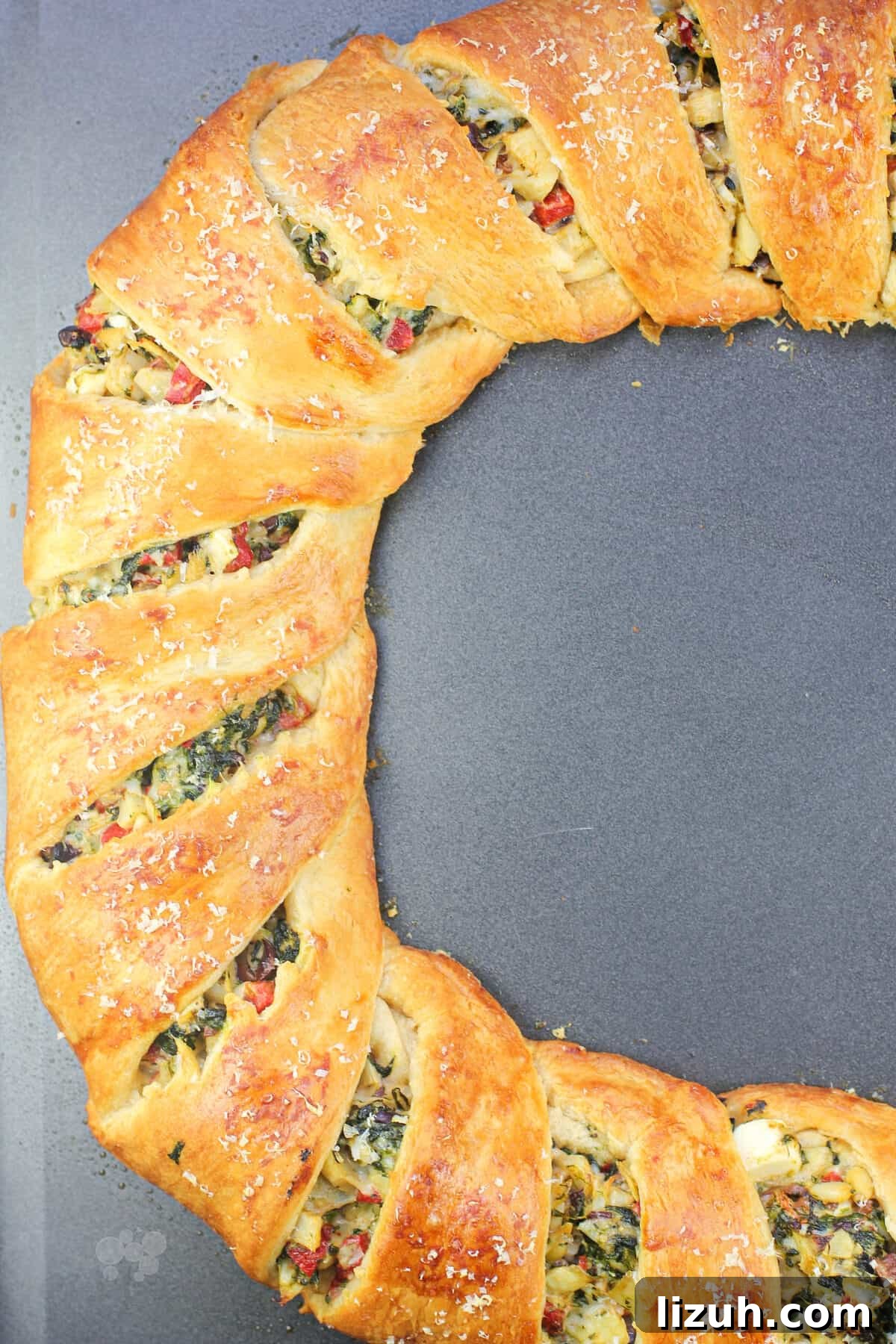 finished recipe on bake sheet
