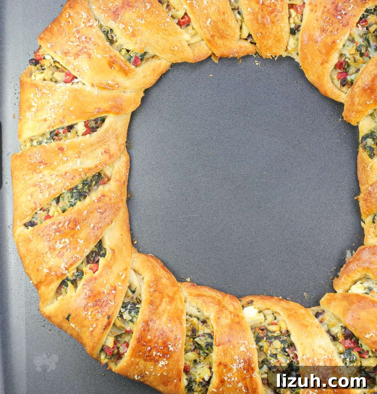 finished recipe on bake sheet