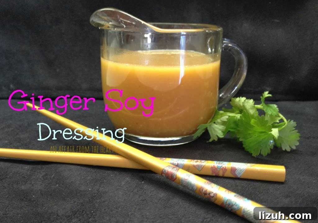 Ginger Soy Dressing Recipe — Zesty Asian Vinaigrette 2 Ginger Soy Dressing